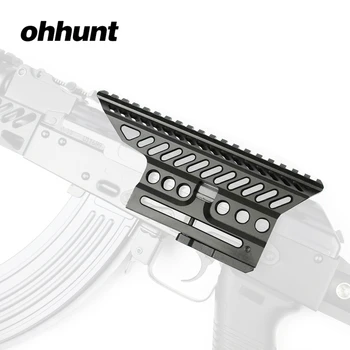 

ohhunt B-13 Classic AK Side Optic Mount Quick Detach Scope Rail Base Low Weight and Strength Picatinny Weaver Mounting Black