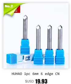 HUHAO 1PC Sintered CNC Stone Carving Bits Deep Embossed Engraved Granite Diamond Metal Powder Engraving Machine Tool