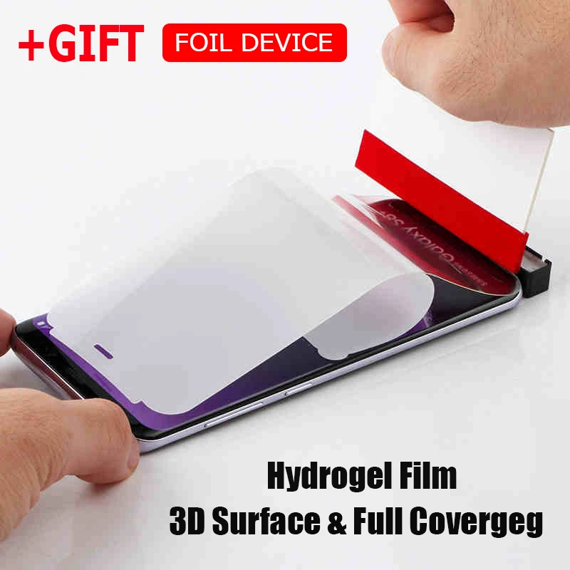 

Screen Protector Hydrogel Film For Samsung Galaxy S9 S8 A8 Plus Note 9 Soft Protective For Samsung Note 9 Note 8 A9S A8S S7 Edge