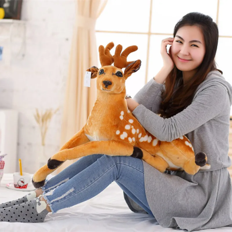 MIAOOWA 1PC Giant Cute Simulation Animal Plush Toy Soft Pillow Kawaii Deer Doll Kawaii Giraffe Children Baby Kid Birthday Gifts MIAOOWA 1PC Giant Cute Simulation Animal Plush Toy Soft Pillow Kawaii Deer Doll Kawaii Giraffe Children Baby Kid Birthday Gifts