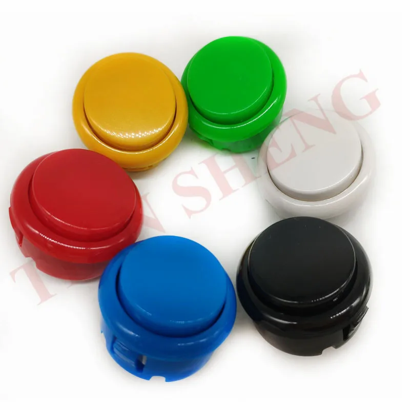 

10PCS Free shipping Arcade copy sanwa push button silent 30mm push button for DIY Arcade game kit DIY Arcade fighting game kit