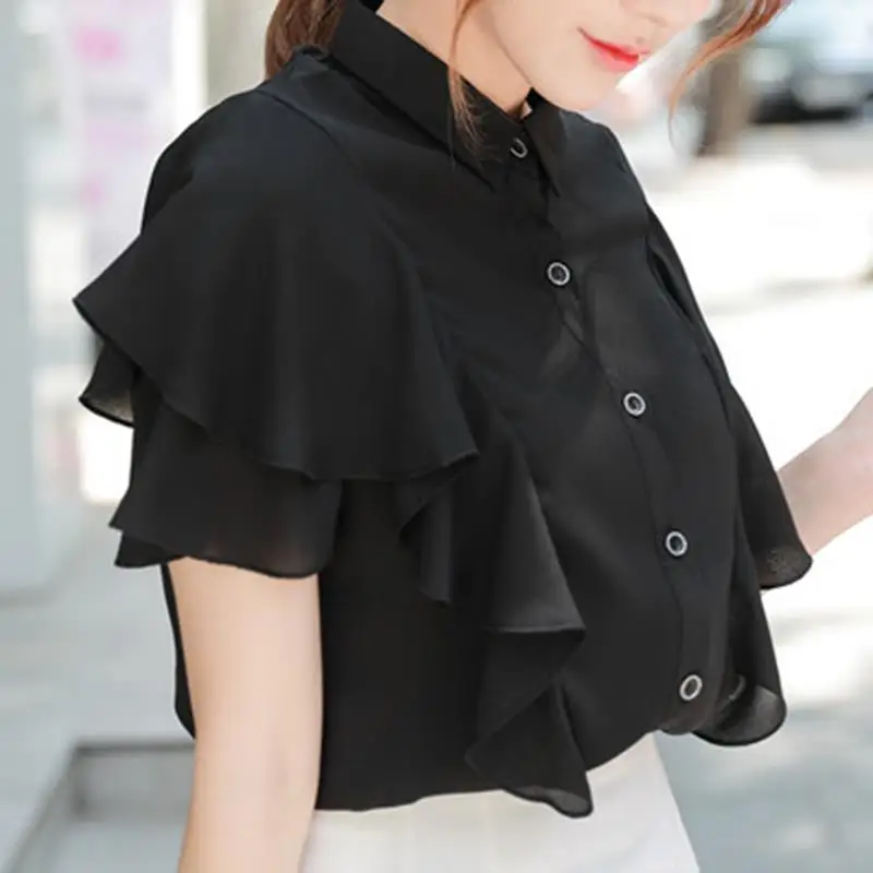 long black chiffon top
