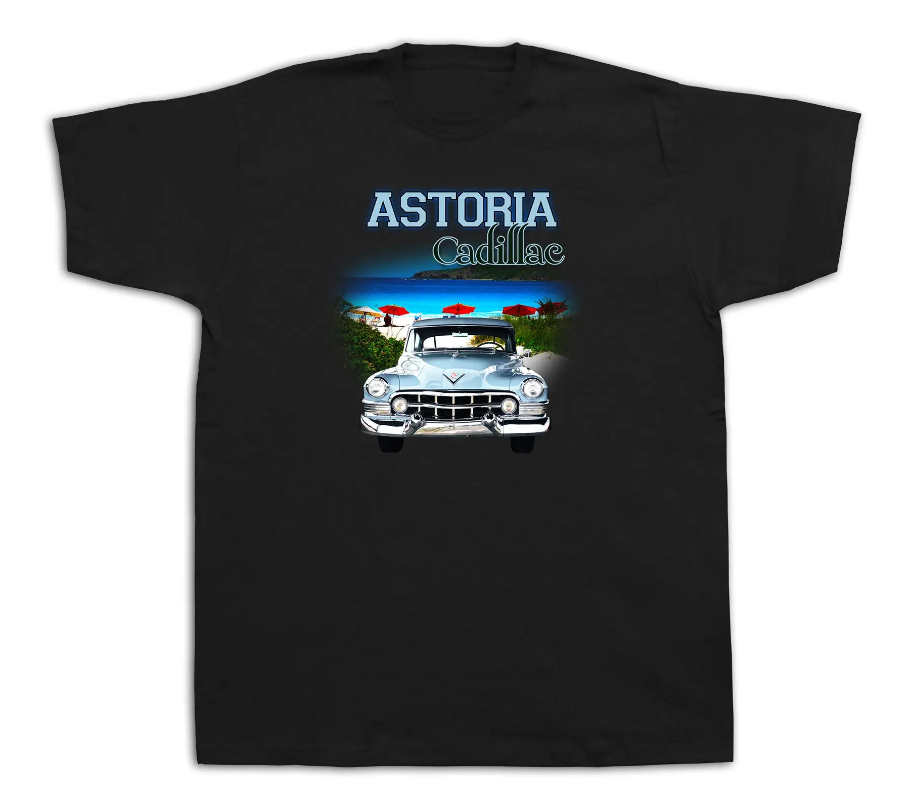 Astoria Cadillac 1950 хит продаж летние пляжные футболки с изображением автомобиля