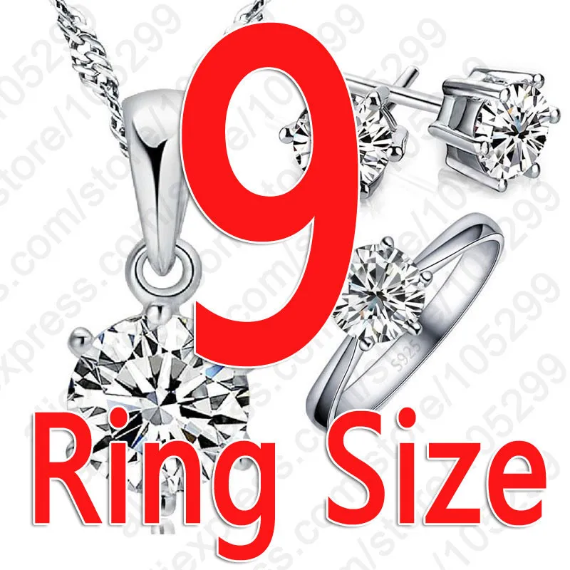 Высокое качество, женское 925 пробы Серебряное ожерелье и серьги с кубическим цирконием, кольца, свадебные украшения для женщин, подарок