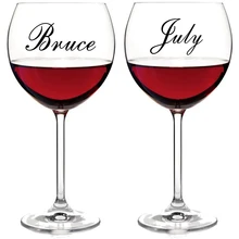 Винная чашка на заказ именные наклейки для гостиной чашки виниловые наклейки для кухни настенные наклейки фреска плакат nombre vinilo