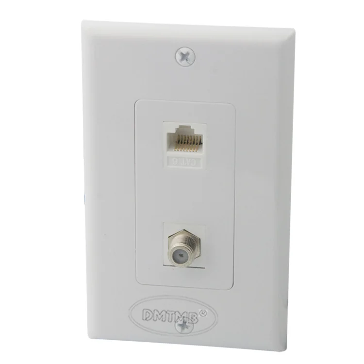 1 Gang CAT6 RJ45 F head TV wall plate с разъемом Мама мама|tv plate|wall platerj45 |