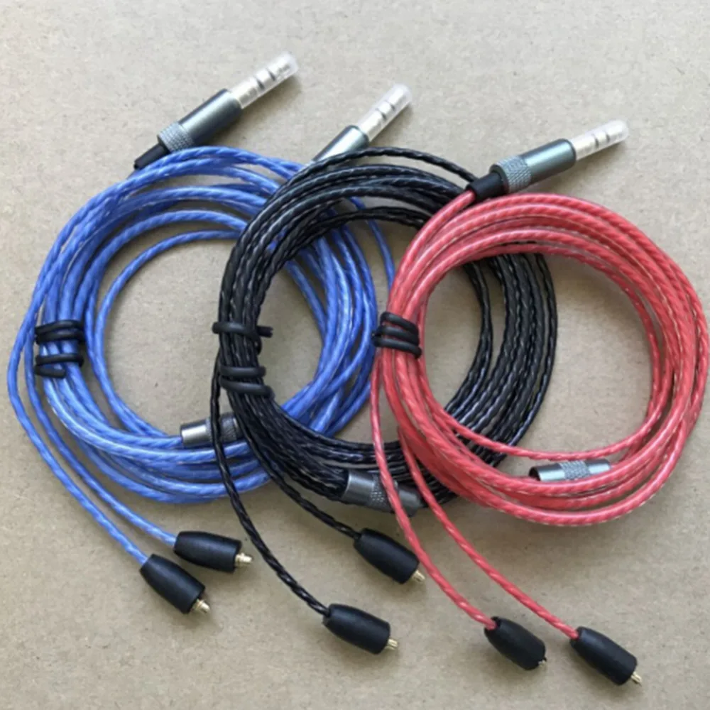 1 3 м 5 мм наушники витой кабель для Shure SE215 315 535 846 UE900 DIY замена вентиляторов ремонт