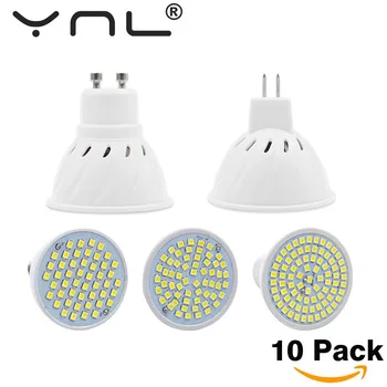 10PCS/Lot Lampada Led E27 E14 GU10 MR16 Led Lamp 220V High Bright Bombillas LED Bulb SMD2835 48 60 80LEDs Lampara For Spotlight