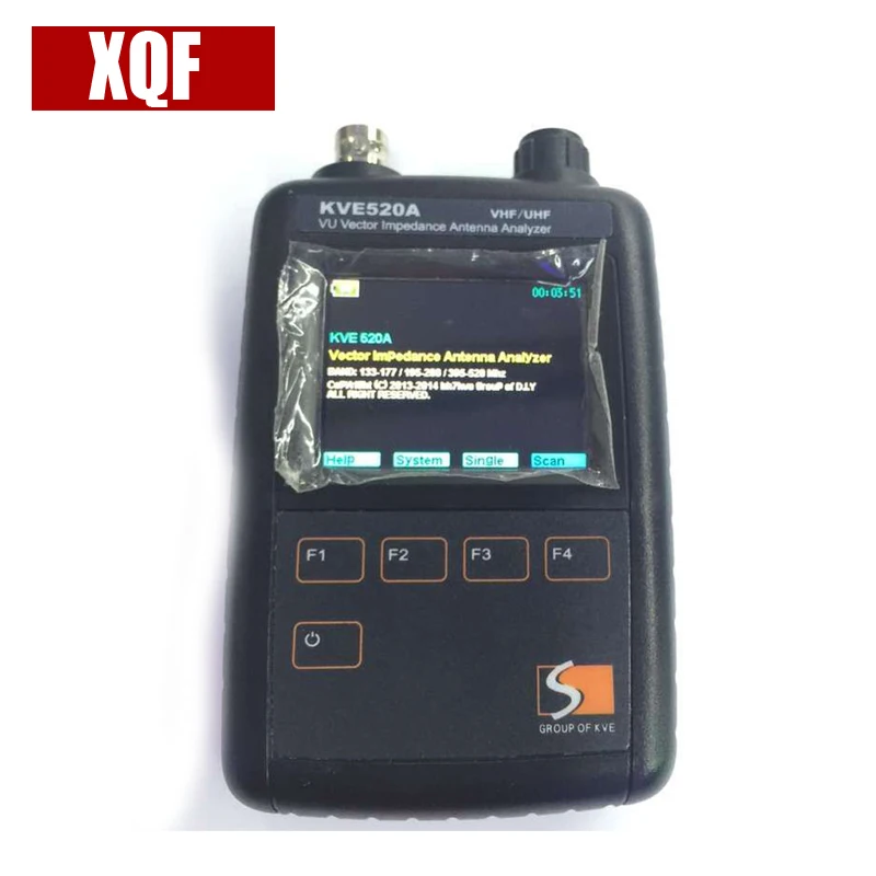 

XQF Newest KVE520A VHF/UHF VU Vector Impedance Antenna Analyzer + 5pcs Adapters for Amateur HAM Radios Vector Radio KVE 520A