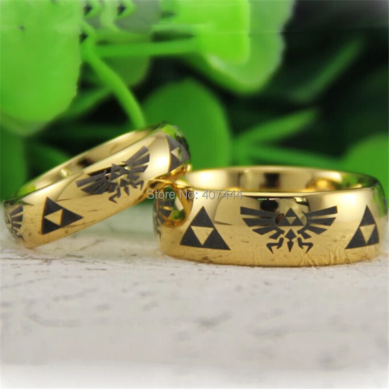 YGK ювелирные изделия 6 мм/8 мм золотой купол комфорт Fit Legend of Zelda мужское