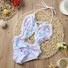 ARLONEET/детский цельный купальник-бикини с цветочным рисунком для маленьких девочек; купальный костюм; пляжная одежда для младенцев; Прямая поставка; Jan11