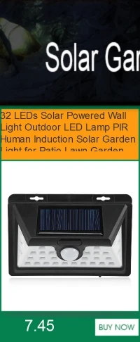 48 светодиодный настенный светильник на солнечной батарее с датчиком движения, уличный IP65 водонепроницаемый светильник для садового забора с 3 режимами, 7 цветов