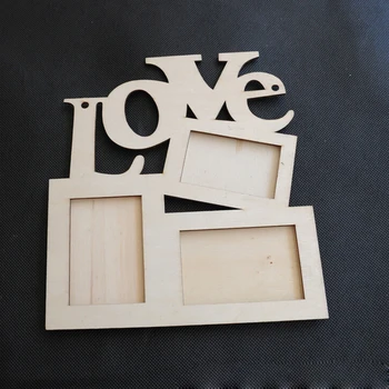

Hollow Love Design Wooden Photo Frame Picture Frame Art Home Decor