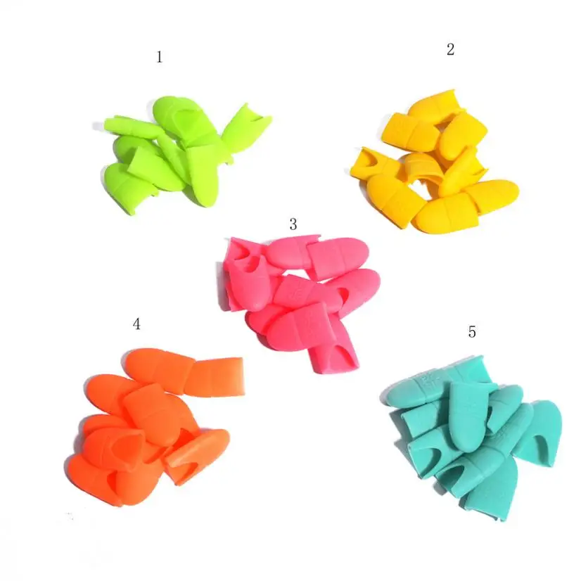 

10PCS Silica gel Nail Soak Off UV Gel Art Polish Remover Wrap Cap Gift X7205Down