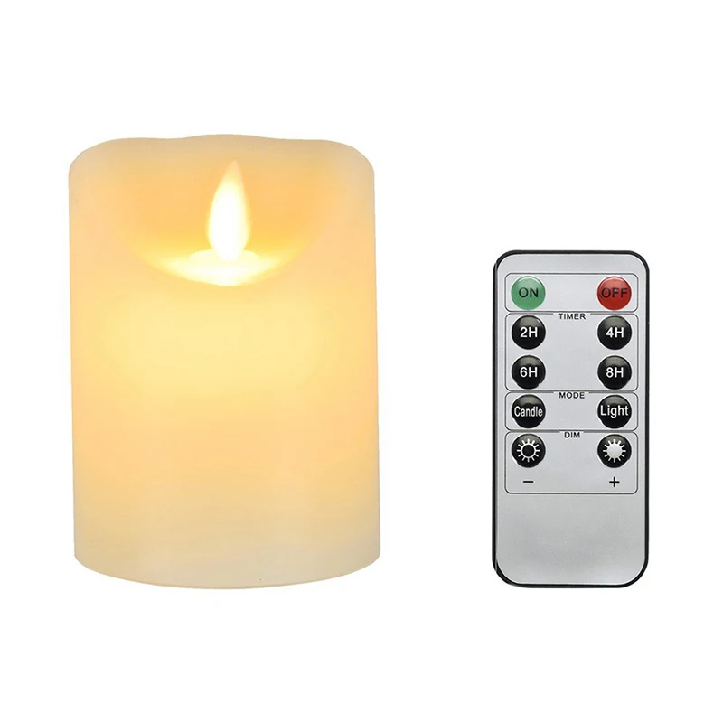 

HOT-Valentine's Day Candle Light Flameless Candles,Remote with Timer,Perfect Gift for Dating