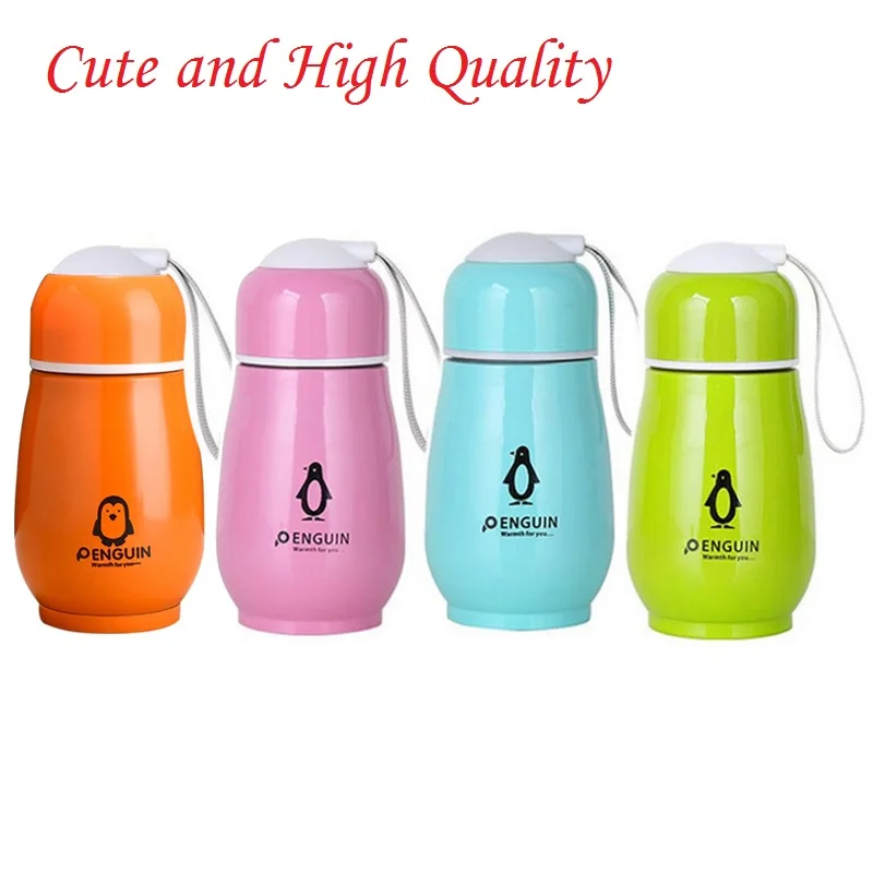 

Portable Stainless Steel Vacuum Flask Insulated Thermo Cup Bottle Creative Penguin Thermos Cups Belly Cup Student Gifts
