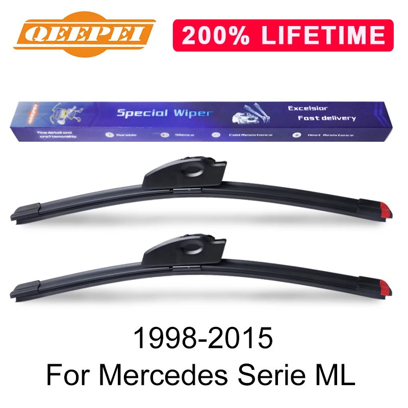 Сменная Щетка стеклоочистителя QEEPEI для Mercedes серии ML 1998-2015 силиконовая резина