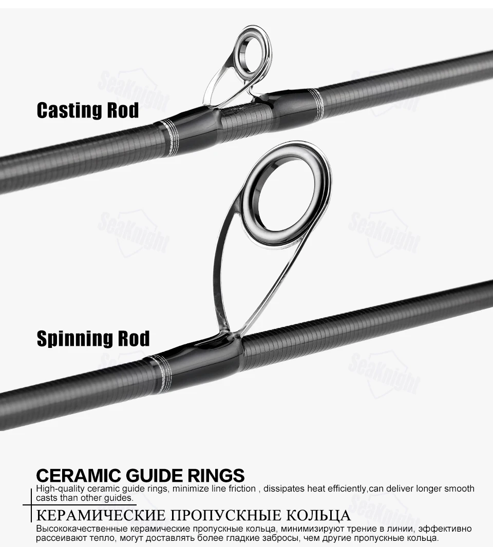 SeaKnight Falcon Приманка Удочка спиннинг литье 2 наконечника м/мл Мощность приманка стержень 30+ 40 т углеродное удилище 1,98 м 2,1 М 2,4 м рыболовные снасти