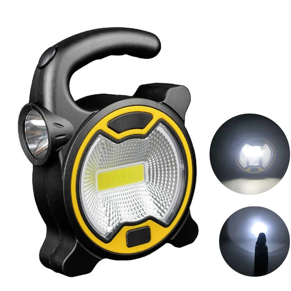 

Portable Work Lamp Hanging Mini Lantern Home Floodlight Emergency Light Waterproof Tent Outdoor LED Flashlight Camping COB LED