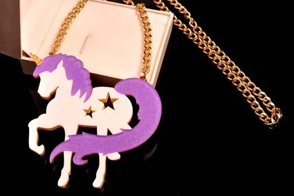 2017 New Arrival Bling Bling Acrylic Purple Unicorn Pendant Necklace Cute Horse Statement Exaggerated Necklace 3 2017 New Arrival Bling Bling Acrylic Purple Unicorn Pendant Necklace Cute Horse Statement Exaggerated Necklace 3