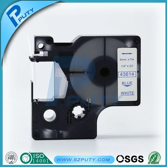 Best Offers 10 packs 6mm Blue on White 43614 compatible label tapes for dymo label printers Best Offers 10 packs 6mm Blue on White 43614 compatible label tapes for dymo label printers