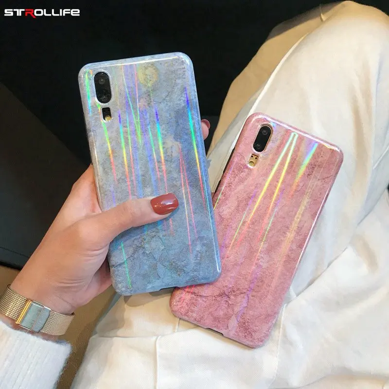 Starllife Aurora мраморный чехол для huawei P20 pro mate 20 цвет розового леденца Синий Honor 9 10 Nova 3 3i