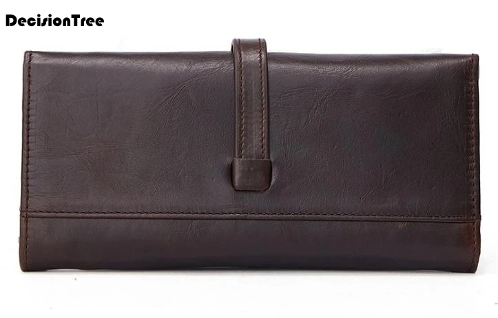 

New Genuine Leather Men's Wallet Leisure Fashion Long Wallet Handbag Casual Murse Practical Bag Exquisite Hasp Wallet C016