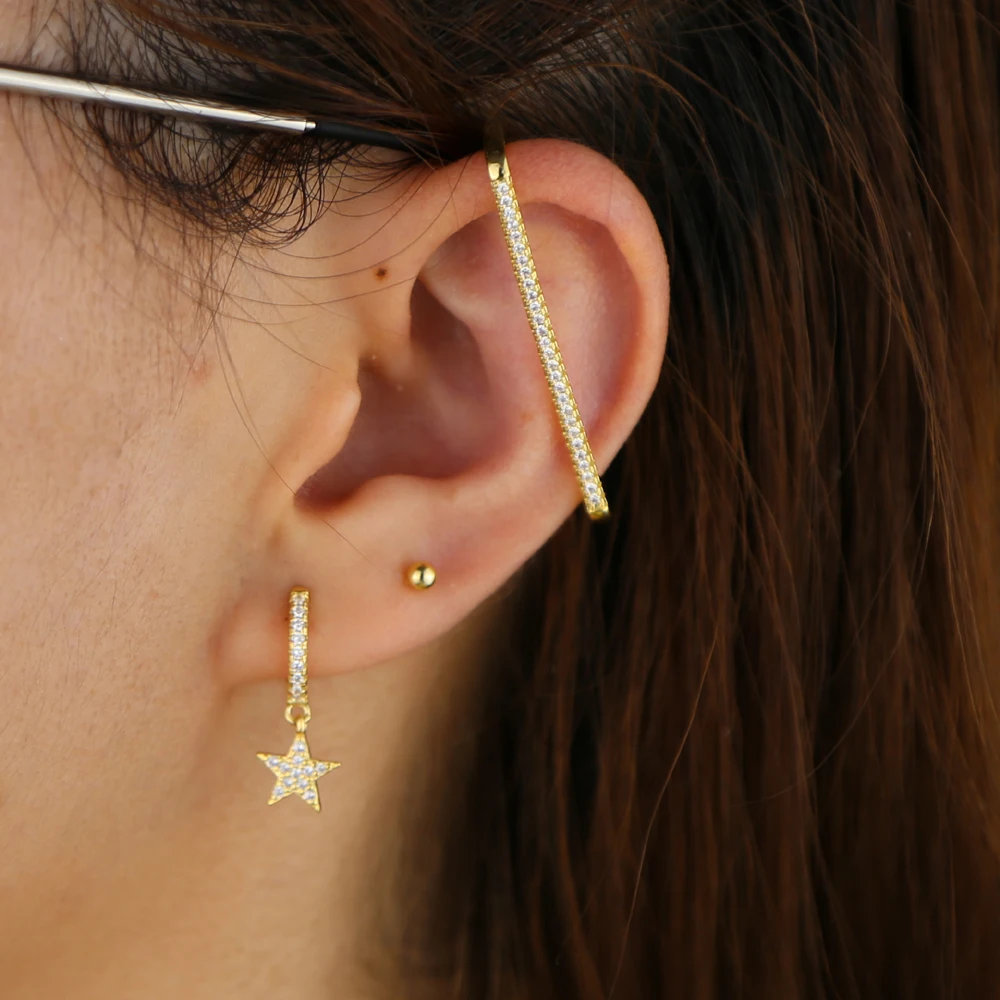 BRASS EAR CUFF Y (5)