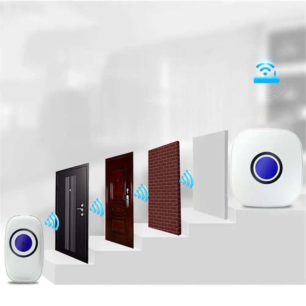 Waterproof Wireless Doorbell 38 Rings Door Chime Remote Digital Door Bell Waterproof Wireless Doorbell 38 Rings Door Chime Remote Digital Door Bell