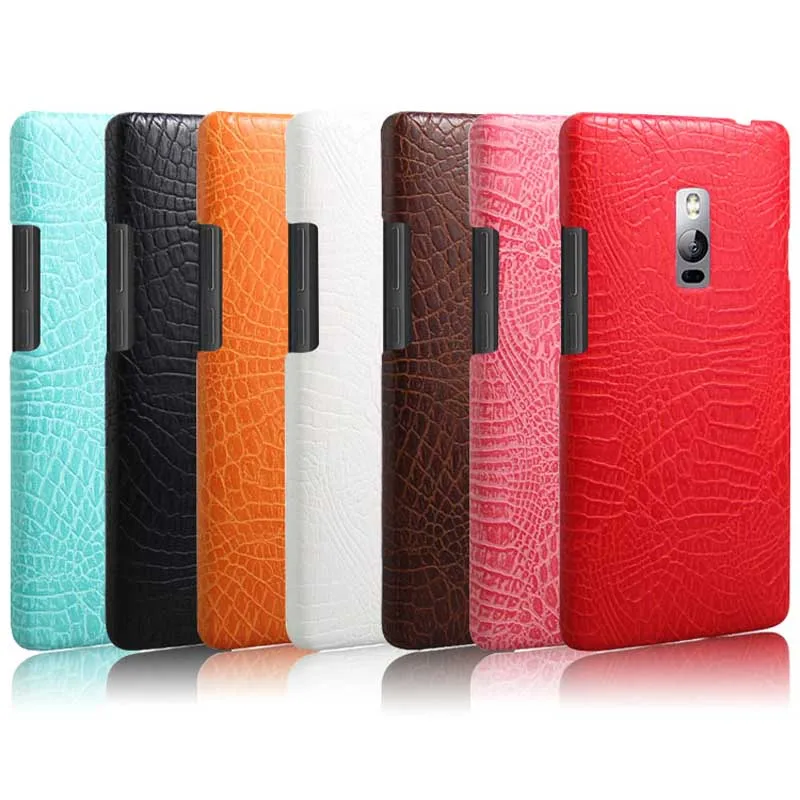 

Hoesje Oneplus 2 Case One Plus2 Cover Plastic Alligator Crocodile Skin Leather Back Phone Case Oneplus 2 One Plus 2 Coque Funda