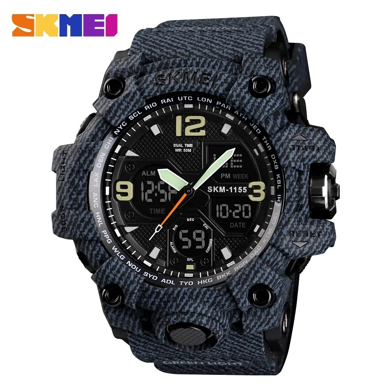 Led Pria Quartz Outdoor Skmei Olahraga 6