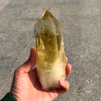

300g Natural Citrine Quartz Crystal Wand Point Healing natural stones and minerals