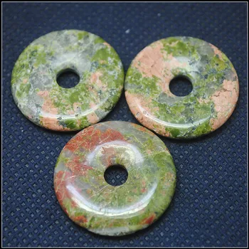 

5pcs nature lapis gem stone donut shapes rose quart cherry quartz unakite jaspe flourite labodorite new gem tige eye 30mm