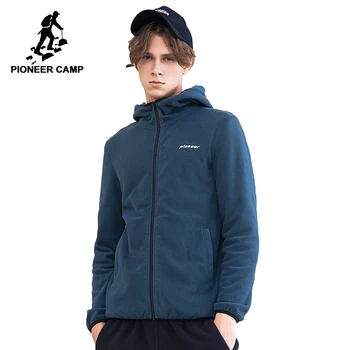 

Pioneer camp mew winter warm fleece jacket men brand clothing zipper solid hooded jacket coat male thicken outerwear AJK802309
