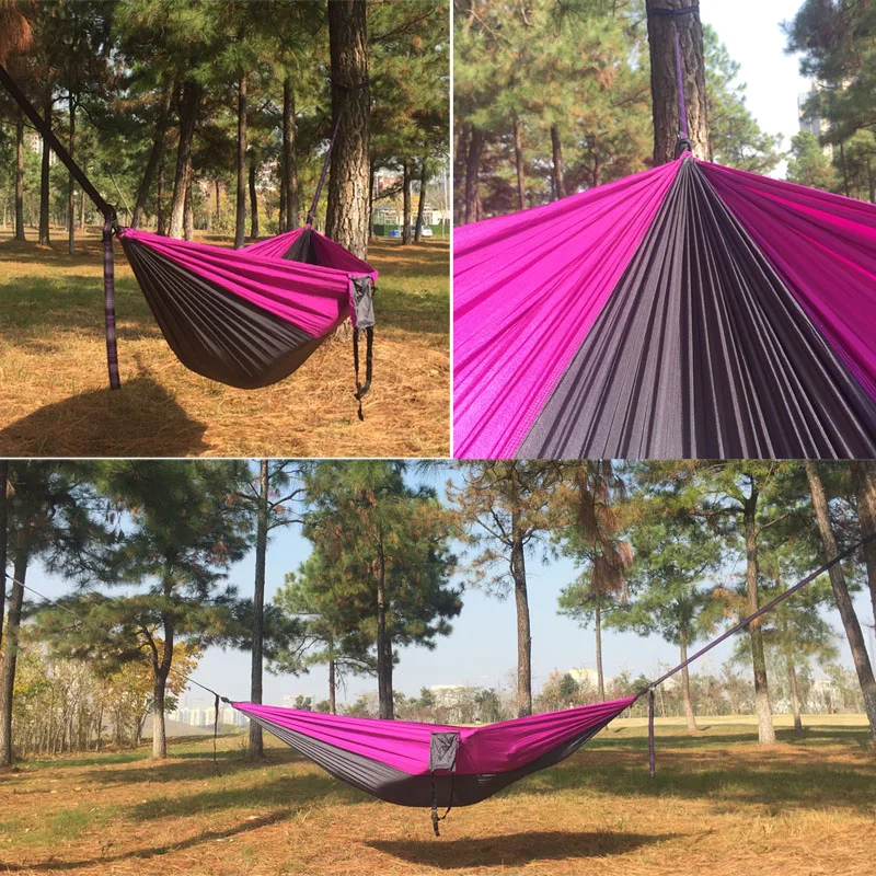 2019 Dropshipping Portable Parachute Hammock Camping Survival Garden  Hunting Leisure Hamac Travel Double Person Hamak