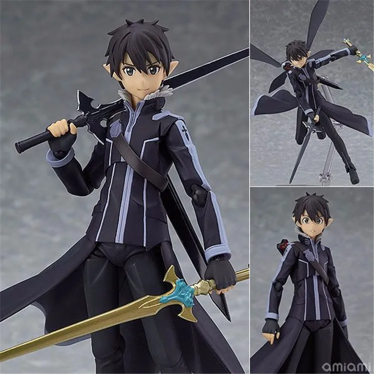 Аниме меч искусство онлайн Figma 289 Kirigaya Kazuto Kirito 264 Yuki Asuna 314 LEAFA ПВХ фигурка игрушки