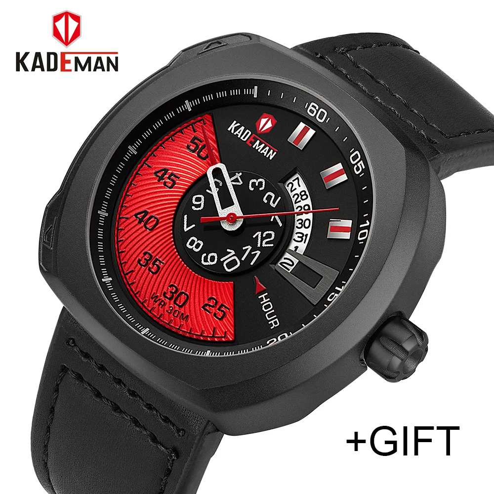 

407G Fashion Men Luxury Sports Watch Quartz Analog Clock Man Leather Business Waterproof Calendar Date Relogio Masculino gift