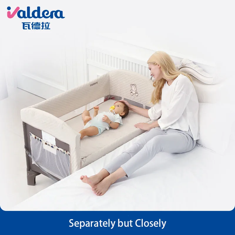  Baby Cribs Valdera baby game bed Foldable multifunctional newborn beds variable table BB crib