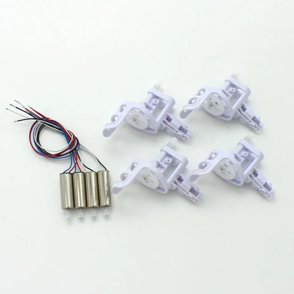 

2 Pairs Drone Engine Motors with 4pcs Motor Base Cover for SYMA X5C X5C-1 X5 RC Quadcopter Accessories