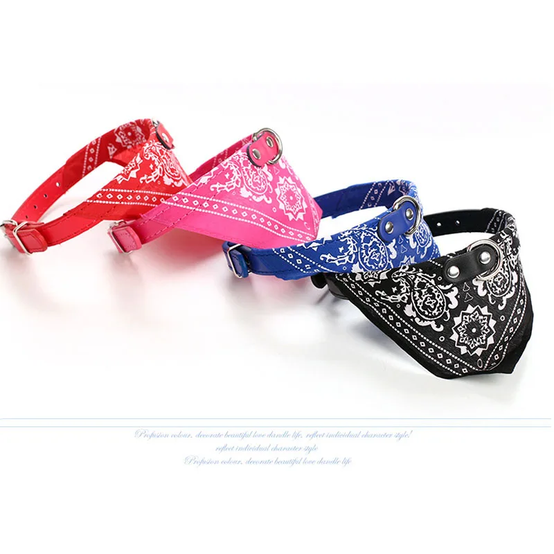 

Pet Saliva Towel Cat Dog Bandana Bibs Scarf Collar Adjustable Pet Neckerchief Scarf Waterproof Pet Triangular Scarf Dog collar