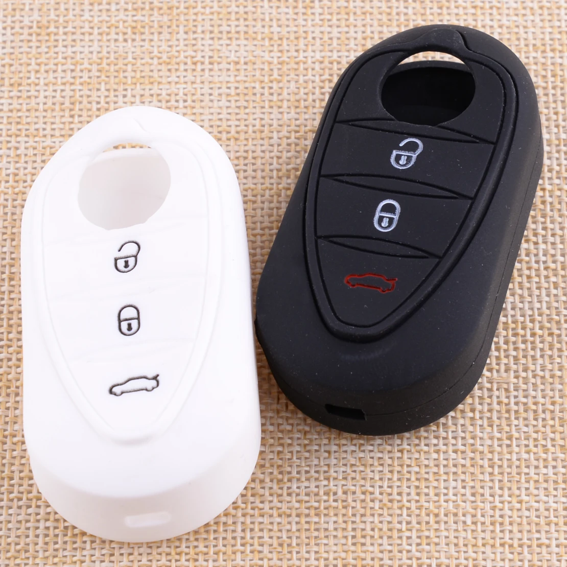 

CITALL New 3BTNS Key Cover Fob Case Shell Fit for Alfa Romeo 4C Mito Giulietta 159 GTO GTA