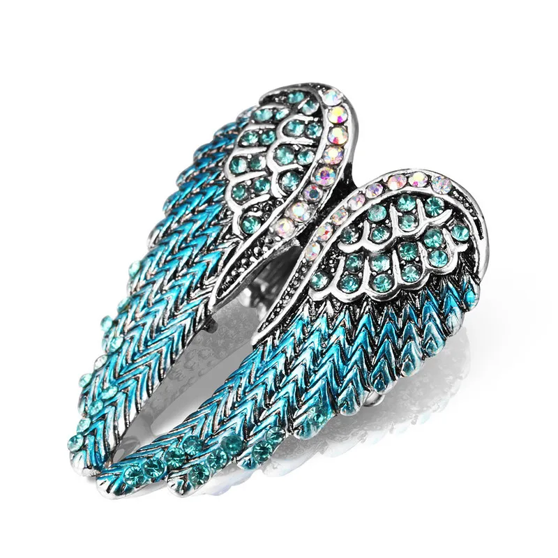 Fashion Vintage Angel Wings Adjustable Ring Women Men's Jewelry