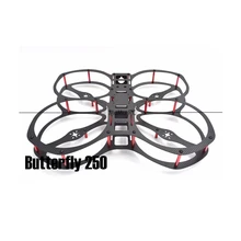 Butterfly 250 250mm 1 5mm Thickness M3 35 Aluminum Standoff Carbon Fiber Frame Kit For font