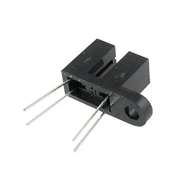 

10 Pcs 1/8" Gap 4 Pin Slotted Optical Switch w Bracket
