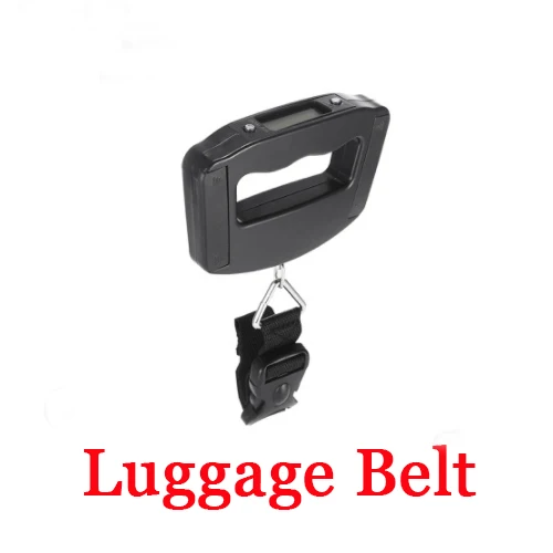 Портативный мини цифровой ручной 50 кг 10 г рыба ручные весы с крючком электронное взвешивание багажные весы светодиодный дисплей баланс - Цвет: Luggage Belt