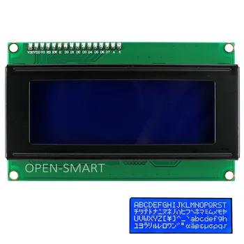

OPEN-SMART I2C / IIC 2004 LCD Blue Display Module Onboard Contrast Adjustment Potentiometer for Arduino UNO R3