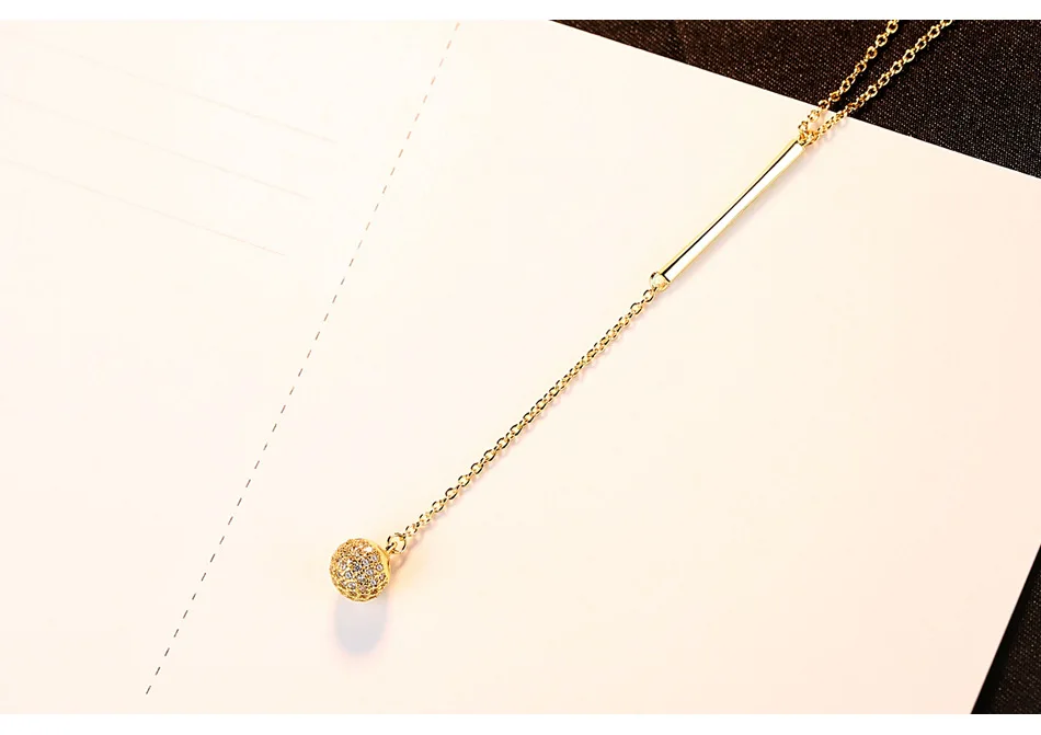 

S925 sterling silver pendant clavicle chain wild necklace BBT01
