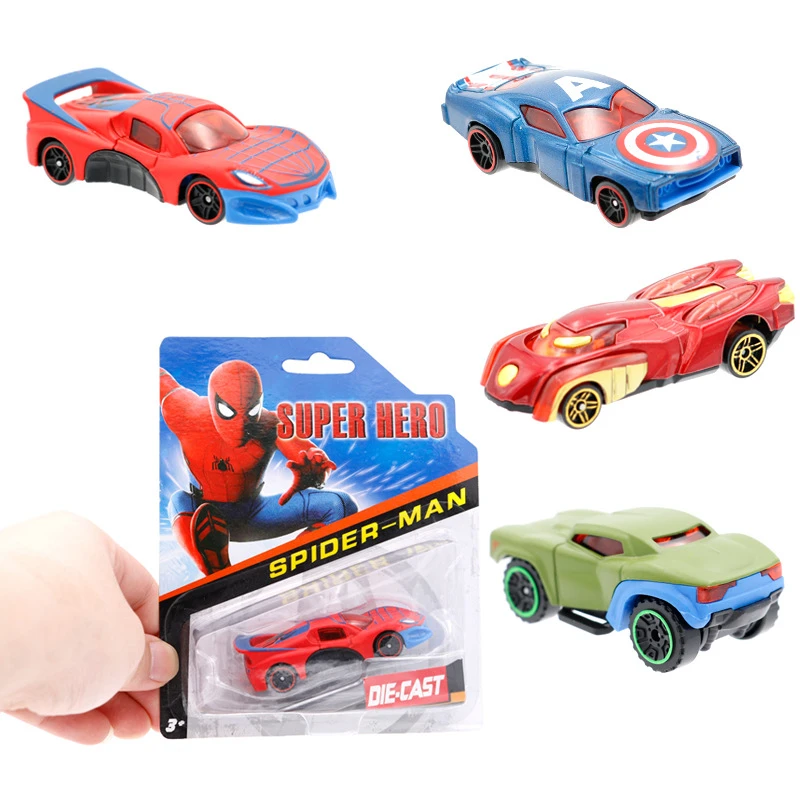 最新の子供のおもちゃ車マーベルアベンジャーズキャプテンアメリカ アイアンマンハルクスパイダーマンアクションフィギュア車模型玩具キッズ男の子gif Action Figures Aliexpress