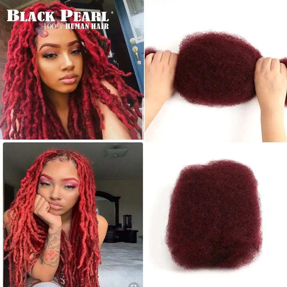 Black Pearl Brazilian Remy Hair Afro Kinky Curly Bulk Human Hair