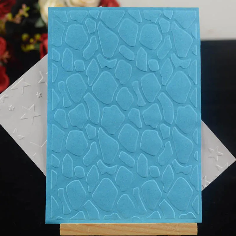 

Stone pattern plastic embossing folder background for DIY Scrapbooking Decorative Embossing card making